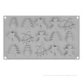 3D Christmas Fondant Molds Silicone Candy